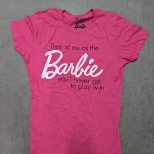 Gemini dijo Barbie DOE Presents Pink Graphic T-Shirt Y2K Sassy Slogan Mattel